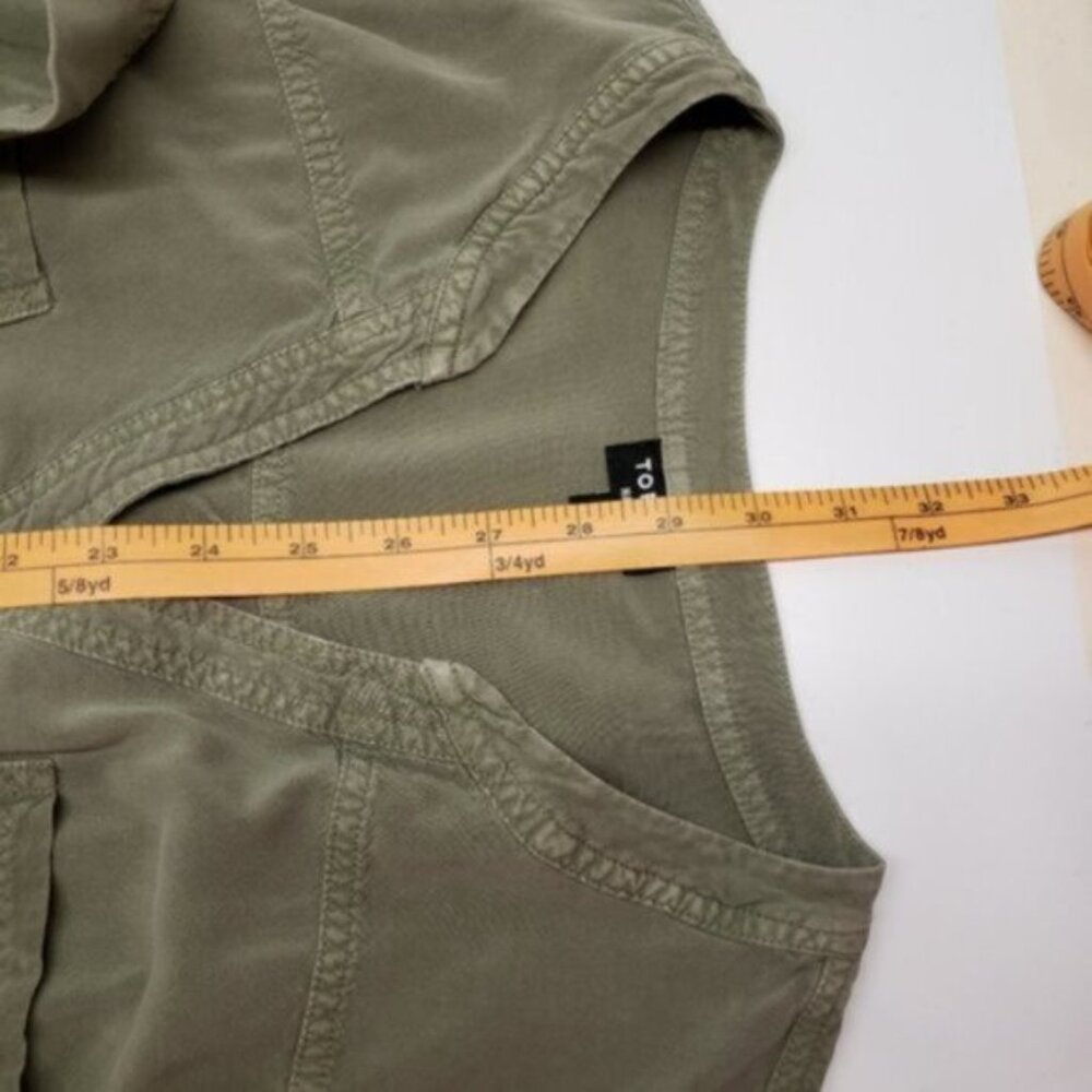 torrid Olive Green Button-Front Utility Tunic - Picture 12 of 14